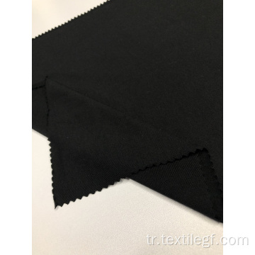 Rayon Spandex Siyah Jersey Örme Kumaş